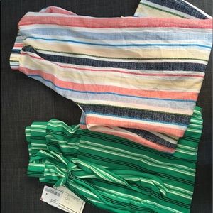 Loose wear stripped pants